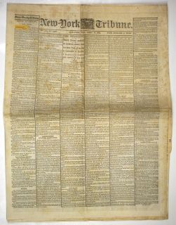 Assassination of President Lincoln by Newspaper Headlines Grp. 1865