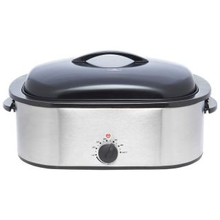 18 Quart High Dome Electric Tabletop Slow Cooker Roaster Oven