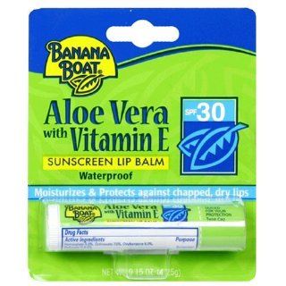 Banana Boat Aloe Vera SPF 30 Lip Balm (Pack of 12) Health