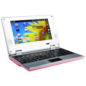  716A 2.2OS Netbook Notebook Laptop + Case & Mouse 4GB HD 32 Bit PINK