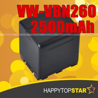  2500mAh Battery for Panasonic HDC HS900 HDC TM900 HDC SD800
