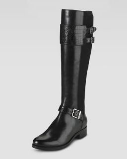 X1H8M Cole Haan Tenley Back Stretch Knee Boot, Black