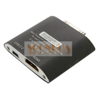 HDMI 1080p to TV Adapter Dock for iPhone 4 3G I Pad 2