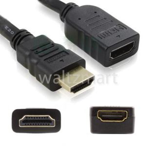 6ft Gold Plated HDMI Type A Male to A Female Extension Cable Extender