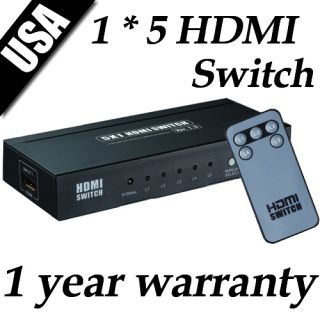 port hdmi input 1080p switch switcher remote control