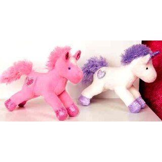 Plush Unicorn and Pink Pony Set, Fantasy Collection 6