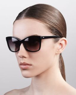 Barton Perreira Cateye Gradient Sunglasses, Black   