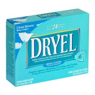 Dryel Refill Cloths, Clean Breeze   6 ea Health
