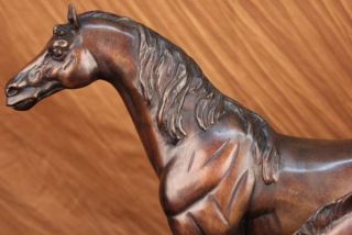MARE & FOAL Hot Cast Bronze Horse Pony Racing Farm Sculpture Large