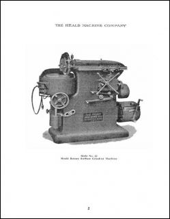 Heald No 22 Rotary Surface Grinding Machine Manual