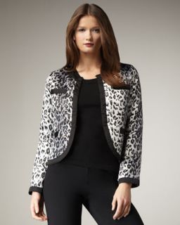  available in black white $ 205 00 michael simon animal print jacket