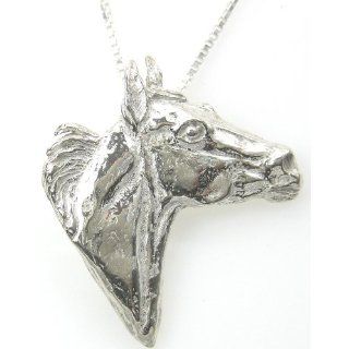 Horse   Quarter Horse   Pendant Necklace in sterling silver on 20 inch