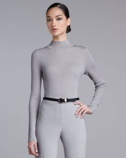 St. John Collection Fine Gauge Ribbed Sweater   