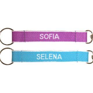 2 Personalized Spanish Lanyards Assorted Girl Colors