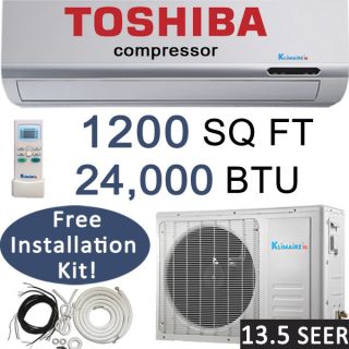  BTU Ductless Air Conditioner, Heat Pump 2 TON Mini Split AC: 13.5 SEER