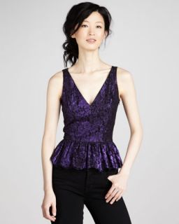 Scalloped Lace Top  Neiman Marcus