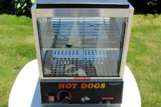 STAR Hot Dog Steamer Bun Warmer 35SXE 8A 35SXE Stainless Steel Glass
