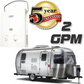 Tankless Hot Water Heater RV camper Portable Propane Gas 2 GPM Marey