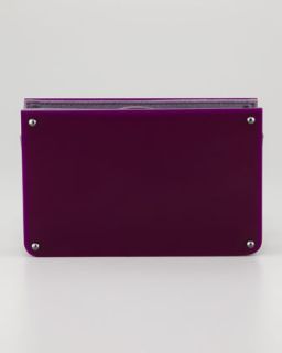 overture judith leiber alexis frame clutch purple $ 295