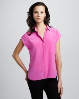 silk button down blouse $ 215