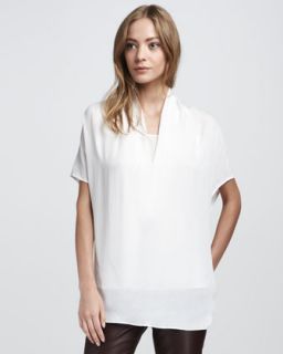  white available in white $ 265 00 vince draped silk top white $ 265