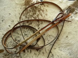  Light Leather Split Reins with Rawhide Accents New Horse Tack