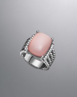 Y0LYS David Yurman Wheaton Ring, Pink Chalcedony, 16x12mm