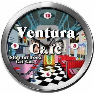 VENTURA 14 Inch Cafe Metal Clock Quartz Movement Home
