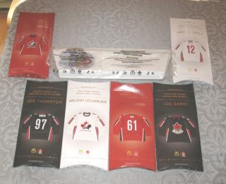 McDonalds 2006 Team Canada Hockey Mini Jerseys Display Free Shipping