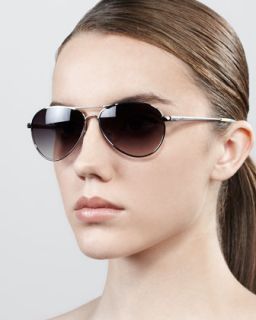 TOMS Eyewear Classic 301 Sunglasses, Silver/Light Blue   