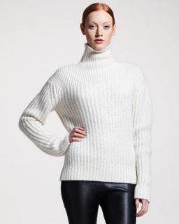 Ribbed Turtleneck Sweater  