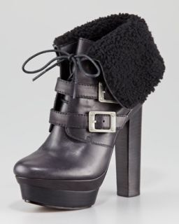 Black Fur Boot  