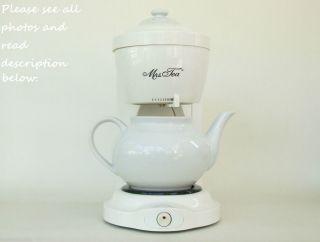 Mrs Tea by Mr Coffee electric pot hot maker machine small appliance