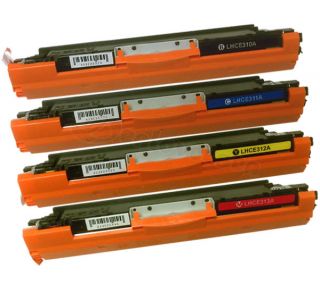 4pk Color Toner Set for HP 126A CE310 313 CP1025nw 1020 CE310A 310A