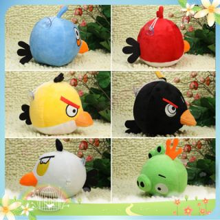 1pc Hot Games Angry Birds Soft Stuffed Plush Toy Dangle