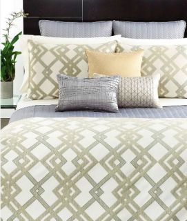 Hotel Collection Eifel King Duvet Cover Gold Gray