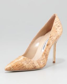  available in natural $ 645 00 manolo blahnik bb polished cork pump