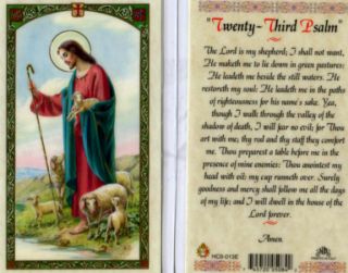 wenty ~ T hird P salm ~ Laminated Holy Card