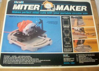 Hirsh Miter Maker Stand Circular Saw Converter to Miter Saw NEW