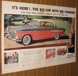 1955 Vintage Ad The 1956 Hudson Hollywood Hornet V 8