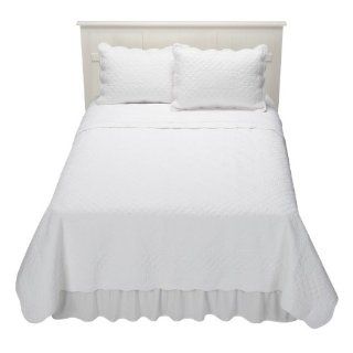Simply Shabby Chic Cottage White Twin Quilt & Sham Set
