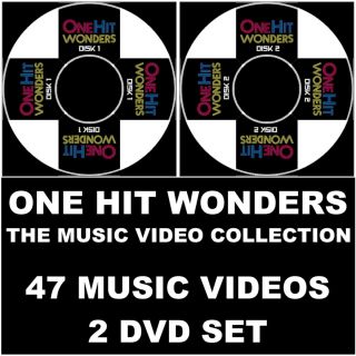 ONE HIT WONDERS   THE PROMO MUSIC VIDEO COLLECTION ON 2 DVD   47 MUSIC