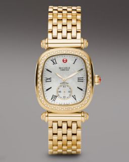 michele caber isle diamond watch gold $ 600 600
