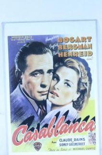 Casablanca Poster; Bogart, Bergman, Henreid; WB.