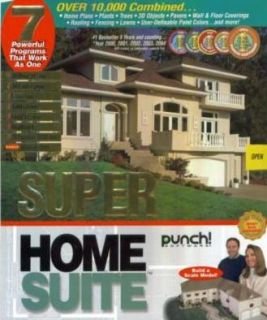 Punch Super Home Suite w/ Manual PC DVD design build house improvement