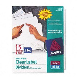 Avery® Index Maker® Clear Label Dividers with White