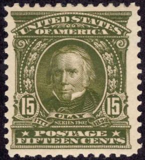 United States 309 15¢ Second Bureau Issue 1903, Henry Clay, olive