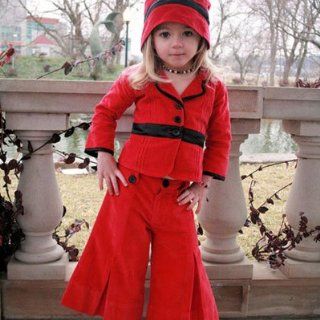 New Boutique Kids Clothes 3Pc RED JACKET Gaucho Girl 12