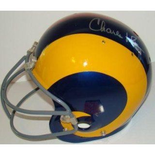 Charles White Autographed Helmet   Rams USC 1 1 JSA