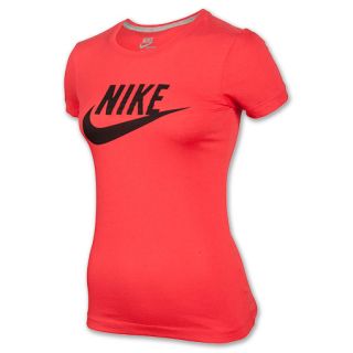 Womens Nike Logo T Shirt Sunburst/Black